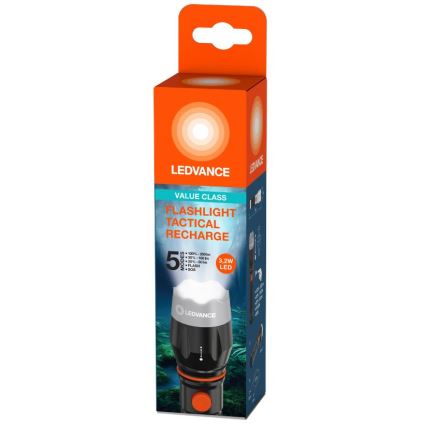 Ledvance - LED Polnilna baterijska svetilka FLASHLIGHT LED/3,2W/5V 1500mAh