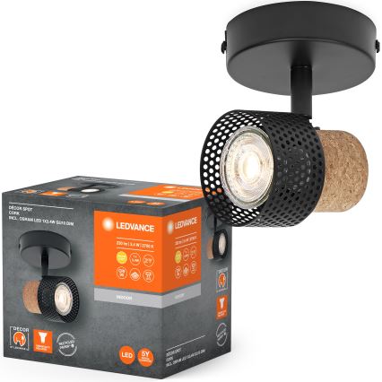 Ledvance - LED Reflektor DECOR CORK 1xGU10/3,4W/230V