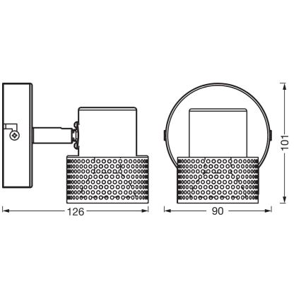 Ledvance - LED Reflektor DECOR CORK 1xGU10/3,4W/230V