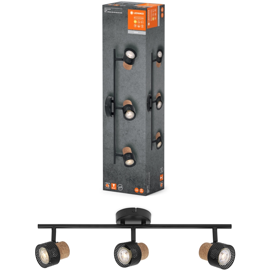 Ledvance - LED Reflektor DECOR CORK 3xGU10/3,4W/230V
