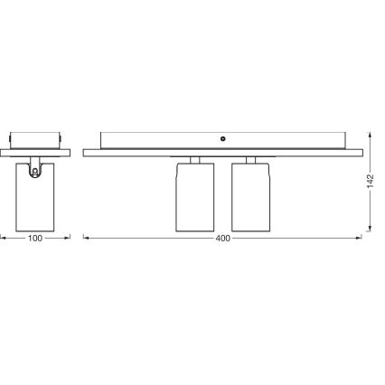 Ledvance - LED Reflektor DECOR MERCURY 2xGU10/3,4W/230V