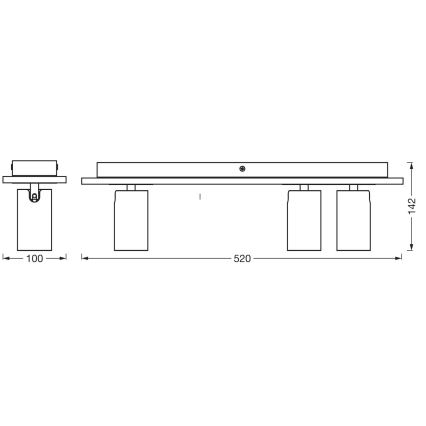 Ledvance - LED Reflektor DECOR MERCURY 3xGU10/3,4W/230V