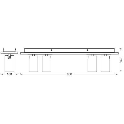 Ledvance - LED Reflektor DECOR MERCURY 4xGU10/3,4W/230V