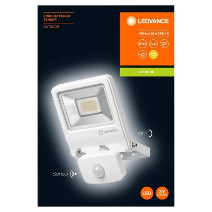 Ledvance - LED Reflektor s senzorjem ENDURA LED/20W/230V IP44