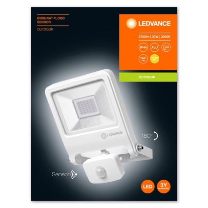 Ledvance - LED Reflektor s senzorjem ENDURA LED/30W/230V IP44