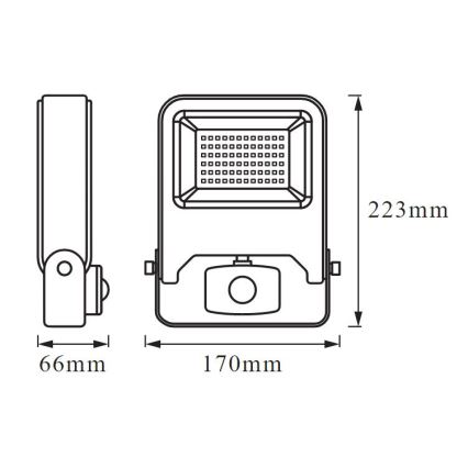 Ledvance - LED Reflektor s senzorjem ENDURA LED/30W/230V IP44