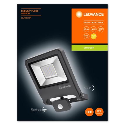 Ledvance - LED Reflektor s senzorjem ENDURA LED/50W/230V IP44