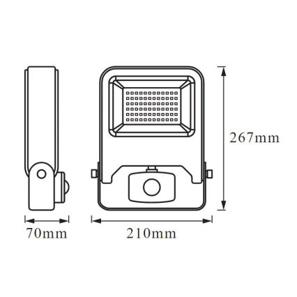 Ledvance - LED Reflektor s senzorjem ENDURA LED/50W/230V IP44