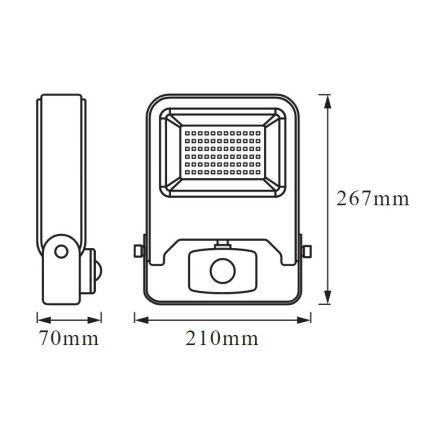 Ledvance - LED Reflektor s senzorjem ENDURA LED/50W/230V IP44