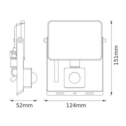 Ledvance - LED reflektor s senzorjem gibanja in mraka FLOODLIGHT LED/20W/230V 3000K IP65