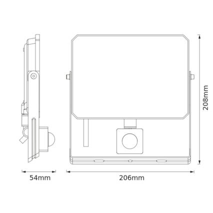 Ledvance - LED reflektor s senzorjem gibanja in mraka FLOODLIGHT LED/50W/230V 3000K IP65