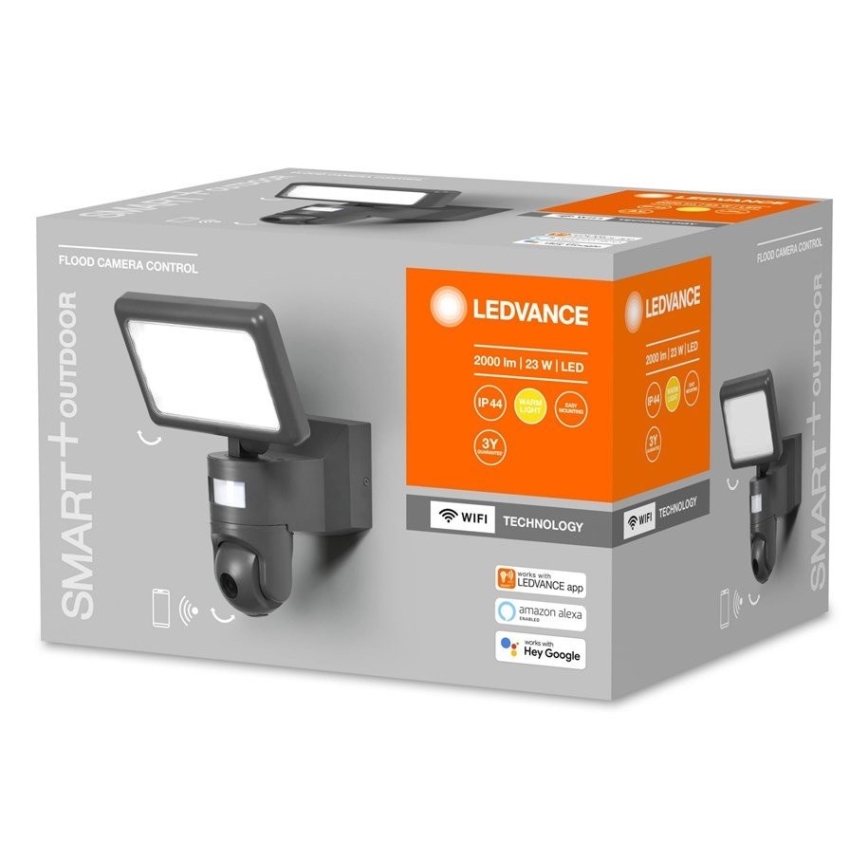 Ledvance - LED Zatemnitveni reflektor s senzorjem in kamero SMART+ LED/23W/230V Wi-Fi IP44