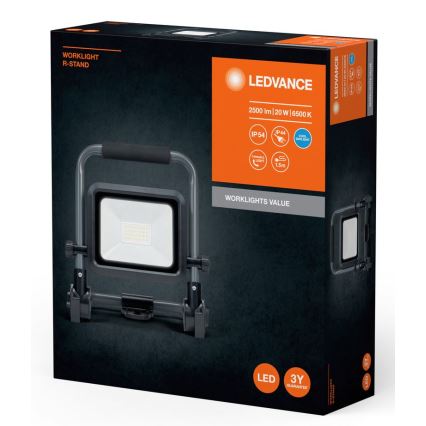 Ledvance - LED Zunanji reflektor WORKLIGHT R-STAND LED/20W/230V 6500K IP54