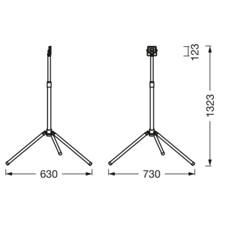 Ledvance - LED Zunanji reflektor z držalom WORKLIGHT TRIPOD LED/20W/230V 6500K IP65