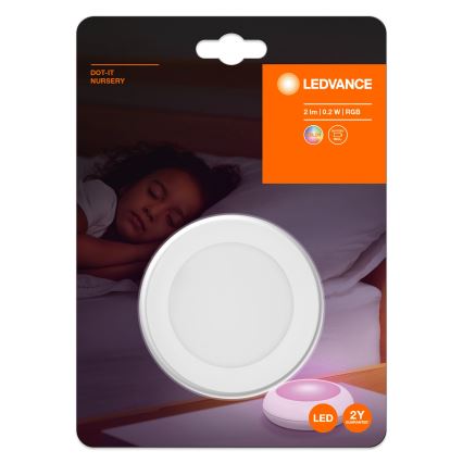 Ledvance - LED RGB Orientacijska svetilka na dotik DOT-IT LED/0,2W/4,5V