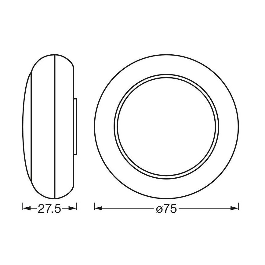 Ledvance - LED RGB Orientacijska svetilka na dotik DOT-IT LED/0,2W/4,5V