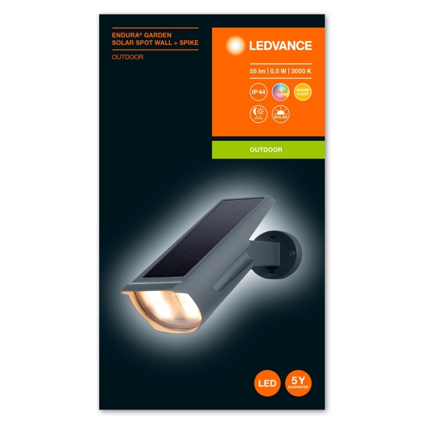 Ledvance - LED RGB Solarna svetilka ENDURA LED/0,5W/3,6V 1200 mAh IP44