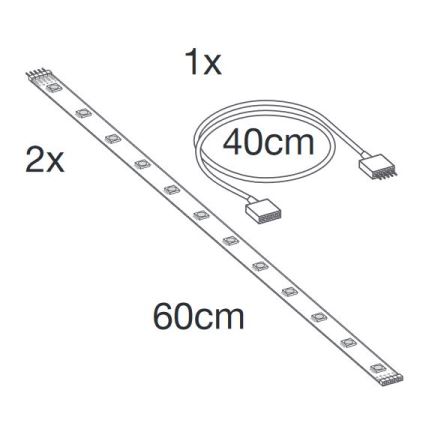 Ledvance - LED RGB+TW Dodatek zatemnitveni trak SMART+ FLEX 1,2m LED/6W/12V