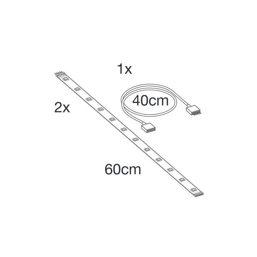 Ledvance - LED RGB+TW Dodatek zatemnitveni trak SMART+ FLEX 1,2m LED/6W/12V
