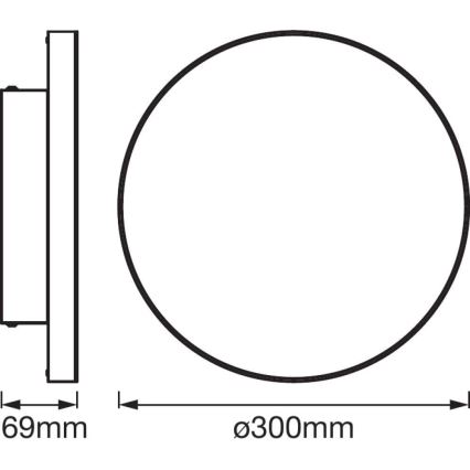 Ledvance - LED RGB+TW Zatemnitvena svetilka SMART+ FRAMELESS LED/20W/230V 3000K-6500K Wi-Fi