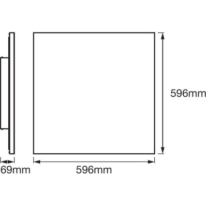 Ledvance - LED RGB+TW Zatemnitvena svetilka SMART+ FRAMELESS LED/40W/230V 3000K-6500K Wi-Fi