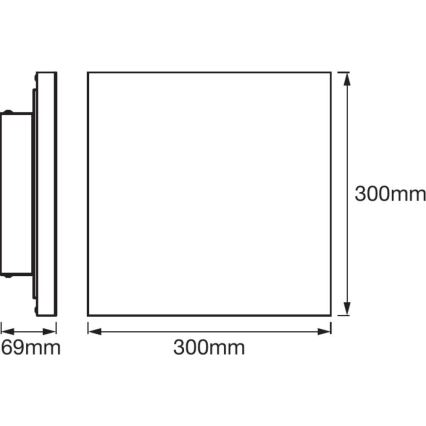 Ledvance - LED RGB+TW Zatemnitvena stropna svetilka SMART+ FRAMELESS LED/20W/230V 3000K-6500K Wi-Fi