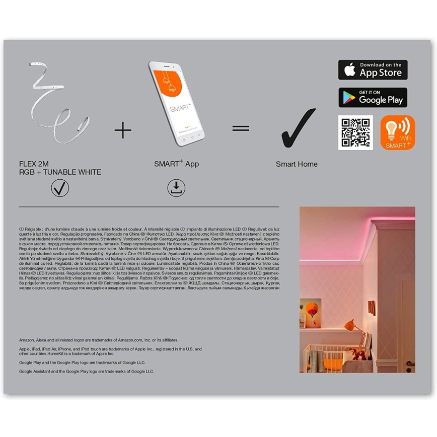 Ledvance - LED RGB+TW Zatemnitveni trak SMART+ FLEX 2m LED/8,5W/230V Wi-Fi