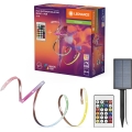 Ledvance - LED RGB zatemljiv solarni trak FLEX MAGIC 5m LED/1,6W/3,7V 2000 mAh IP44 + daljinski upravljalnik