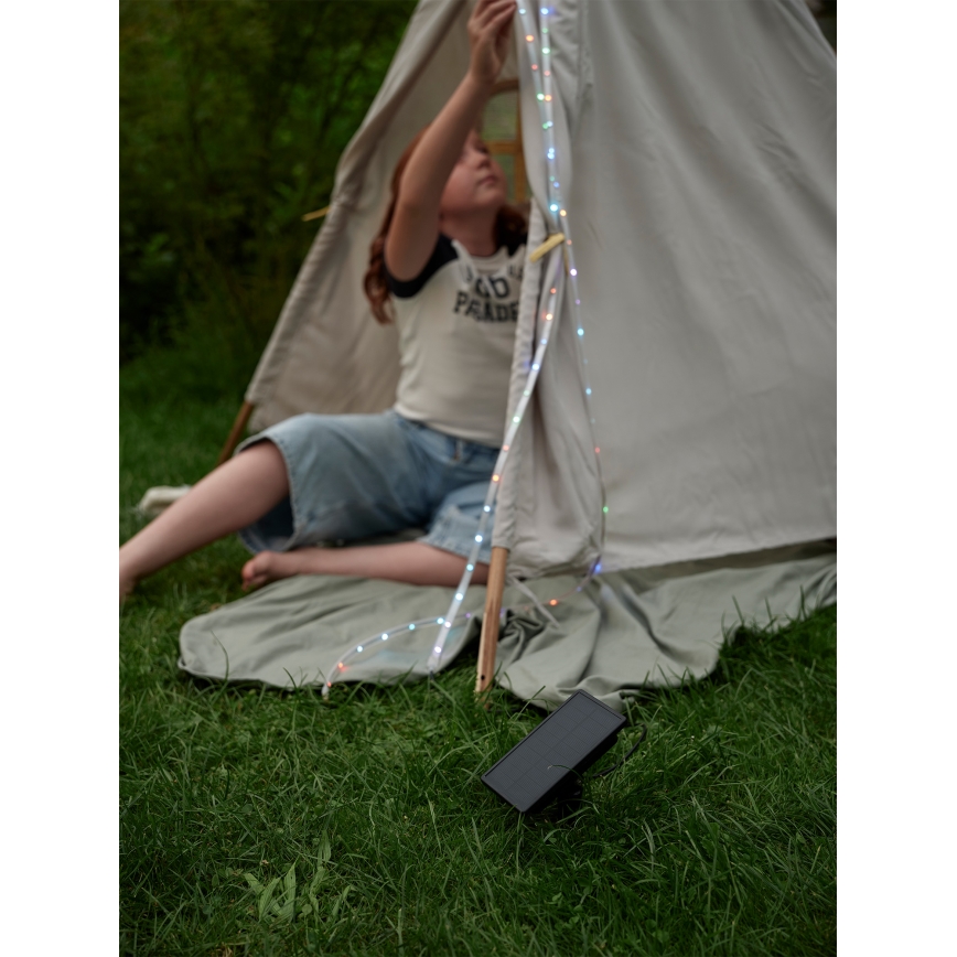 Ledvance - LED RGB zatemljiv sončni trak FLEX MAGIC 3m LED/1,2W/5V + daljinski upravljalnik