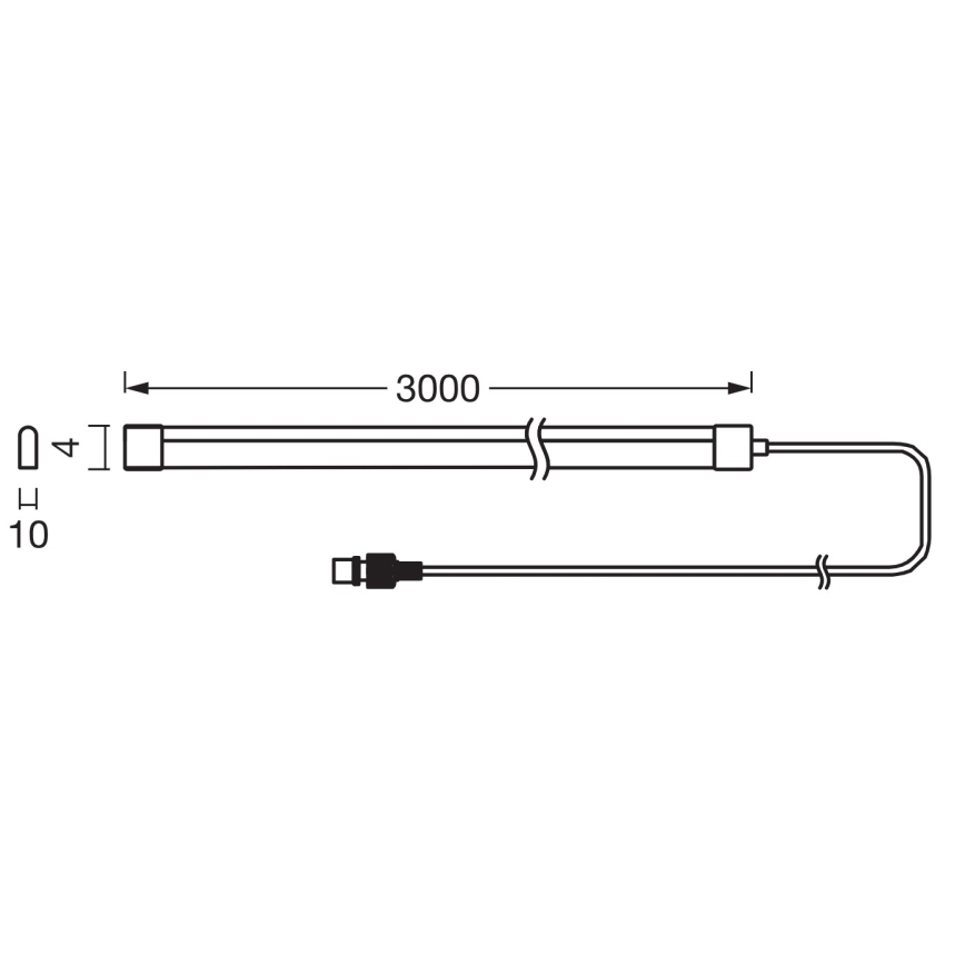 Ledvance - LED RGB zatemljiv sončni trak FLEX MAGIC 3m LED/1,2W/5V + daljinski upravljalnik