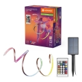 Ledvance - LED RGB zatemljiv sončni trak FLEX MAGIC 3m LED/1,2W/3,7V 2000 mAh IP44 + daljinski upravljalnik