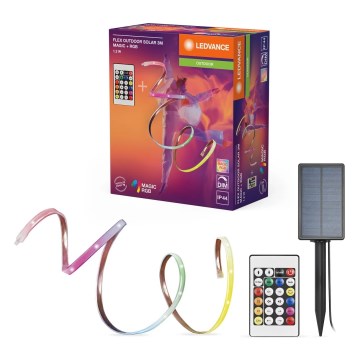 Ledvance - LED RGB zatemljiv sončni trak FLEX MAGIC 3m LED/1,2W/5V + daljinski upravljalnik