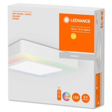 Ledvance - LED RGB Zatemnitvena stropna svetilka LED/19W/230V + Daljinski upravljalnik