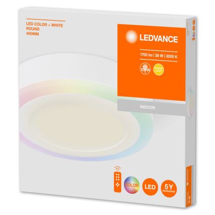 Ledvance - LED RGB Zatemnitvena stropna svetilka LED/38W/230V + Daljinski upravljalnik