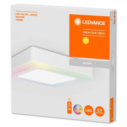 Ledvance - LED RGB Zatemnitvena stropna svetilka LED/38W/230V + Daljinski upravljalnik