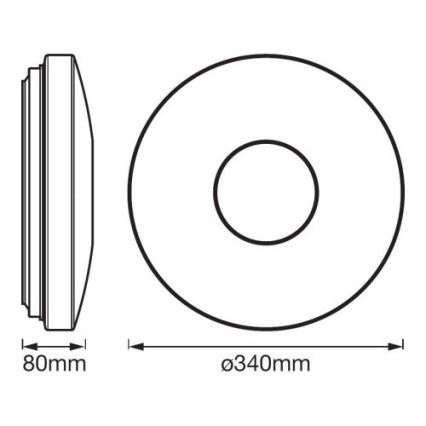 Ledvance - LED RGB Zatemnitvena svetilka SMART+ KITE LED/18W/230V 3,000K-6,500K Wi-Fi