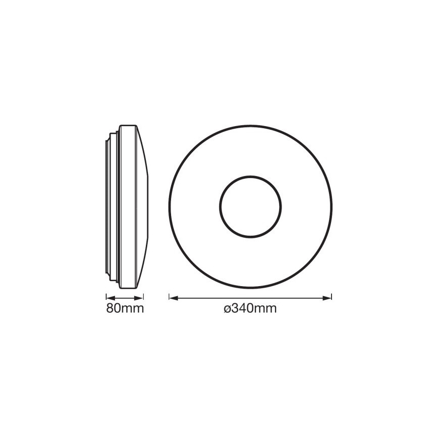 Ledvance - LED RGB Zatemnitvena svetilka SMART+ KITE LED/18W/230V 3,000K-6,500K Wi-Fi