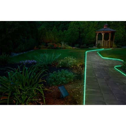 Ledvance - LED RGB zatemljiv solarni trak FLEX MAGIC 5m LED/1,6W/3,7V 2000 mAh IP44 + daljinski upravljalnik