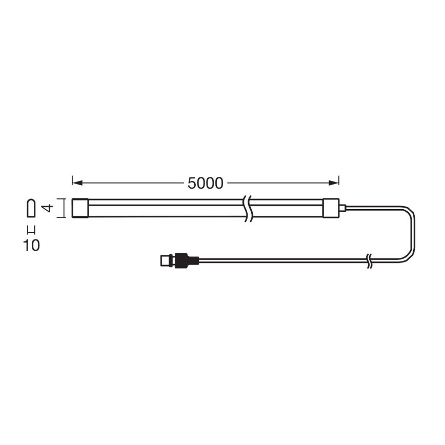 Ledvance - LED RGB zatemljiv solarni trak FLEX MAGIC 5m LED/1,6W/3,7V 2000 mAh IP44 + daljinski upravljalnik