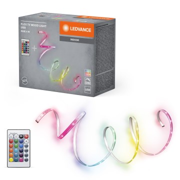 Ledvance - LED RGB zatemnjiv trak FLEX TV MOOD 1m LED/4W/5V + daljinski upravljalnik