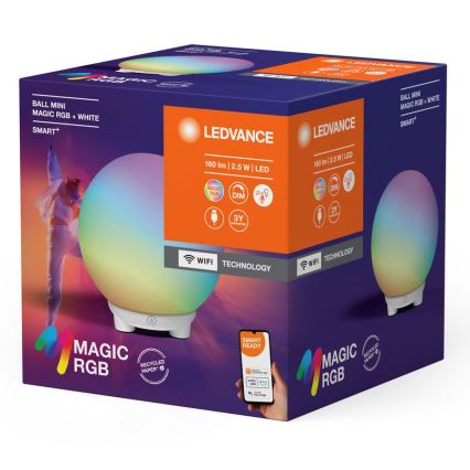 Ledvance - LED RGBW zatemnljiva namizna svetilka SMART+ MAGIC LED/2,5W/5V 2200-6500K Wi-Fi