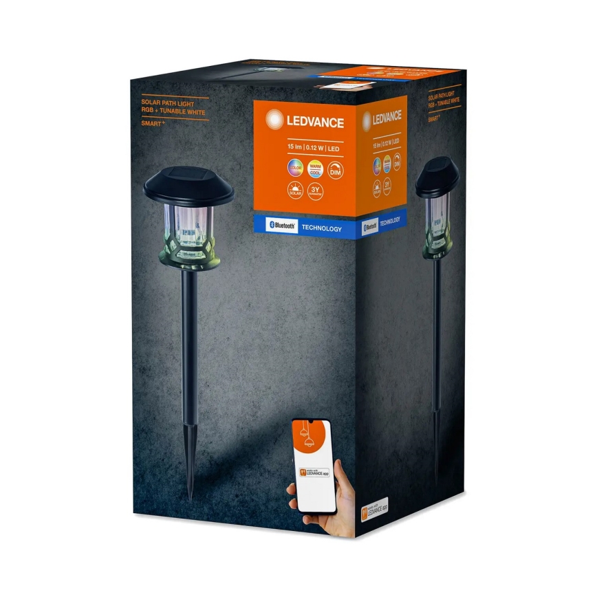 Ledvance - LED RGBW Zatemnitvena solarna svetilka SMART+ SOLAR LED/0,12W/3,2V 3000-6500K IP44