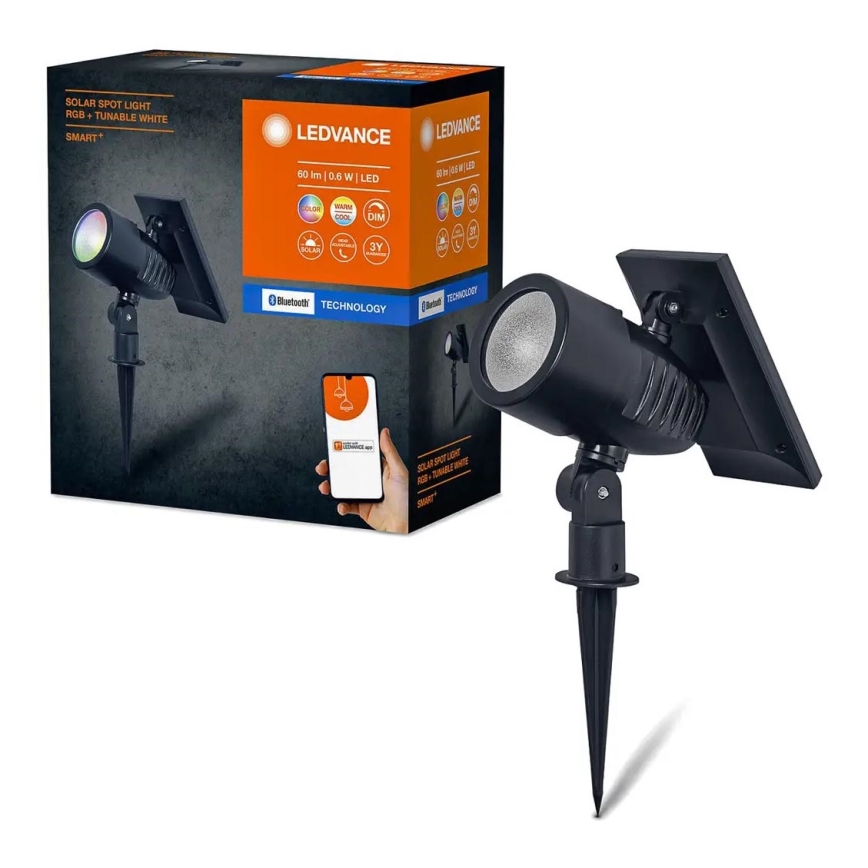 Ledvance - LED RGBW Zatemnitvena solarna svetilka SMART+ SOLAR LED/0,6W/3,7V 2000 mAh 3000-6500K IP44