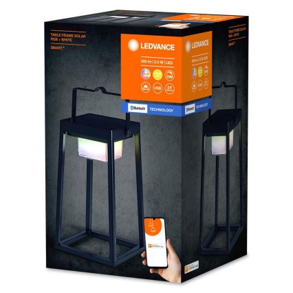 Ledvance - LED RGBW Zatemnitvena solarna svetilka SMART+ TABLE LED/2,5W/3,7V 2200 mAh IP44