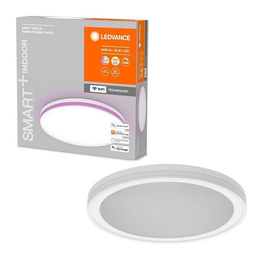 Ledvance - LED RGBW Zatemnitvena stropna svetilka SMART+ CIRCLE LED/28W/230V 3000-6500K Wi-Fi