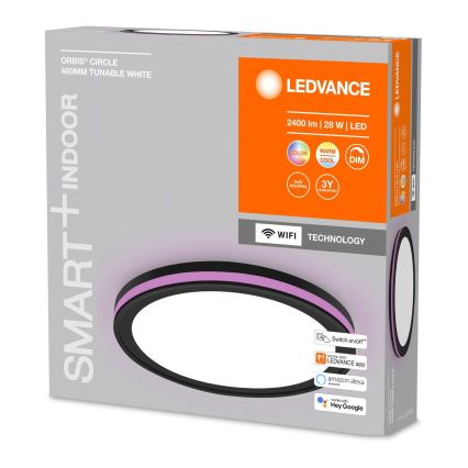 Ledvance -LED RGBW Zatemnitvena stropna svetilka SMART+ CIRCLE LED/28W/230V Wi-Fi