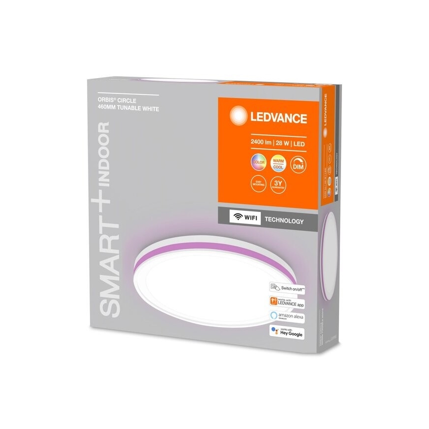 Ledvance - LED RGBW Zatemnitvena stropna svetilka SMART+ CIRCLE LED/28W/230V 3000-6500K Wi-Fi