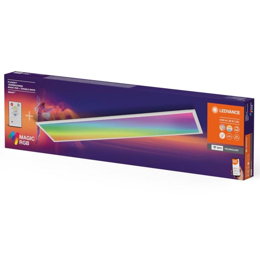 Ledvance - LED RGBW Zatemnitvena stropna svetilka SMART+ MAGIC LED/36W/230V 2700-6500K Wi-Fi + Daljinski upravljalnik