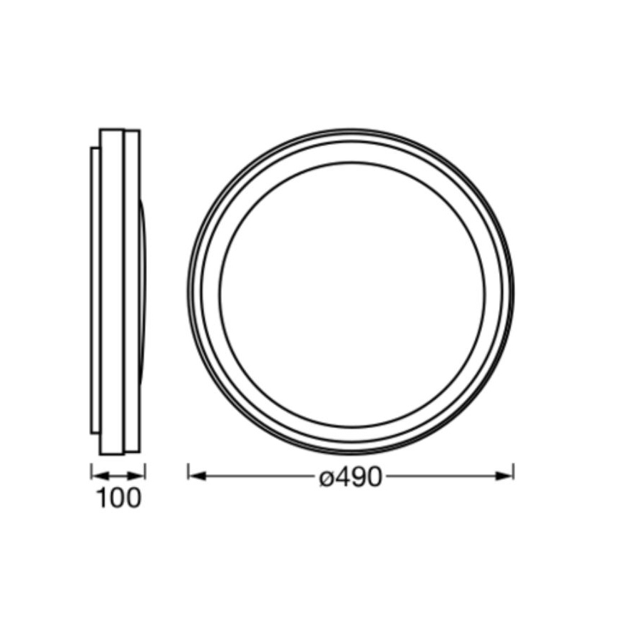 Ledvance - LED RGBW Zatemnitvena stropna svetilka SMART+ MAGIC LED/38W/230V  2700-6500K Wi-Fi