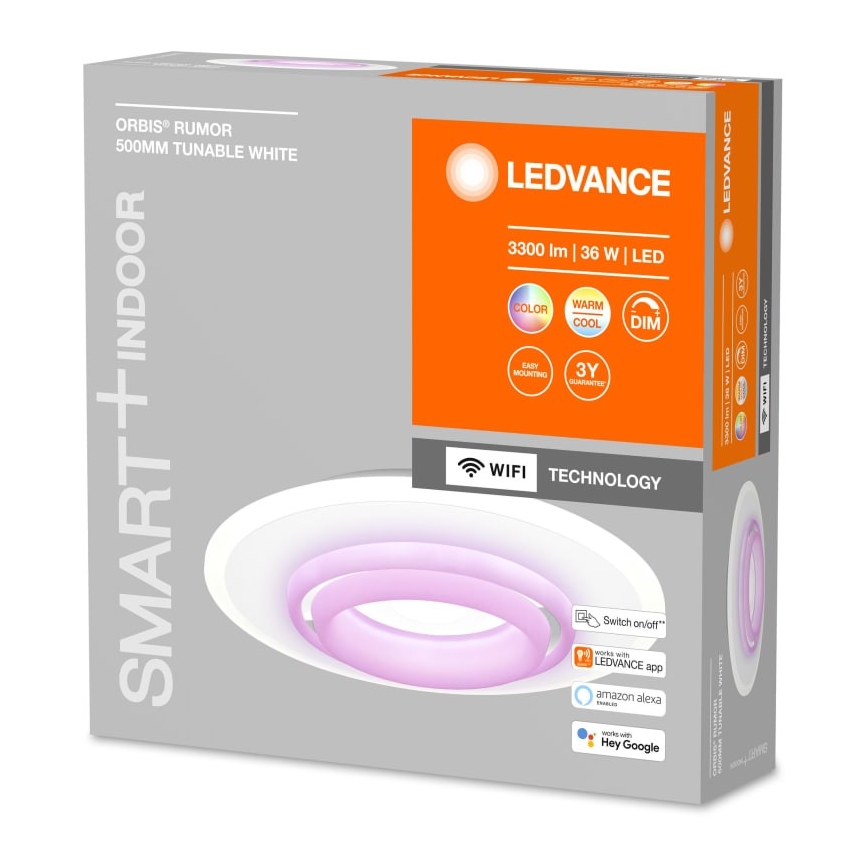 Ledvance - LED RGBW Zatemnitvena stropna svetilka SMART+ ORBIS LED/32W/230V Wi-Fi